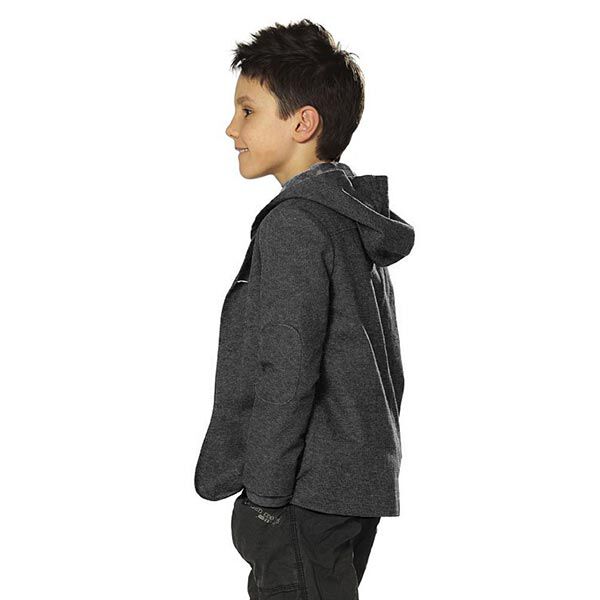 Sweatshirt Melange Hell – schiefergrau | Reststück 100cm