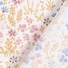 Beschichtete Baumwolle bunte Blumenwiese – weiss/pastellviolett,  thumbnail number 5