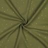 Musselin/ Doppel-Krinkel Gewebe Rechteck Foliendruck | Poppy Fabrics – pinie/gold metallic,  thumbnail number 3