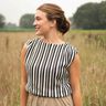Strickstoff Streifen | Poppy Fabrics – schwarz/wollweiss,  thumbnail number 5