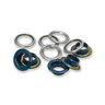 Ösen mit Scheiben [20 Stück | Ø 11 mm] | Prym – marineblau/silber metallic,  thumbnail number 2