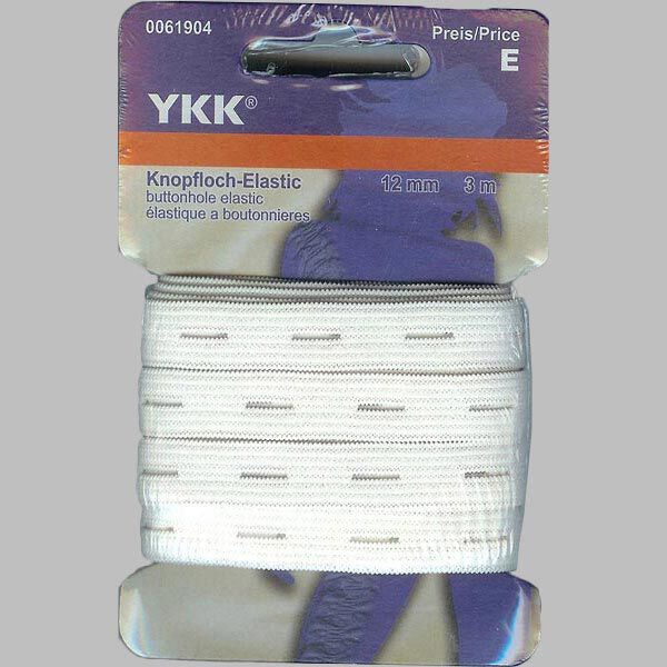 Knopfloch-Elastic [3m] – weiss | YKK,  image number 1