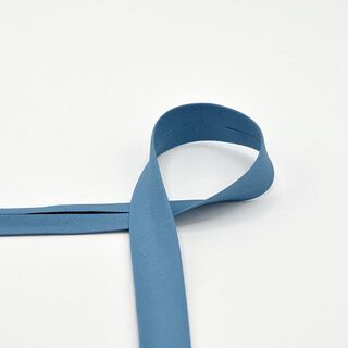 Baumwoll-Schrägband Popeline [20 mm] – blau, 