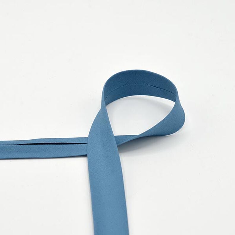 Baumwoll-Schrägband Popeline [20 mm] – blau,  image number 1
