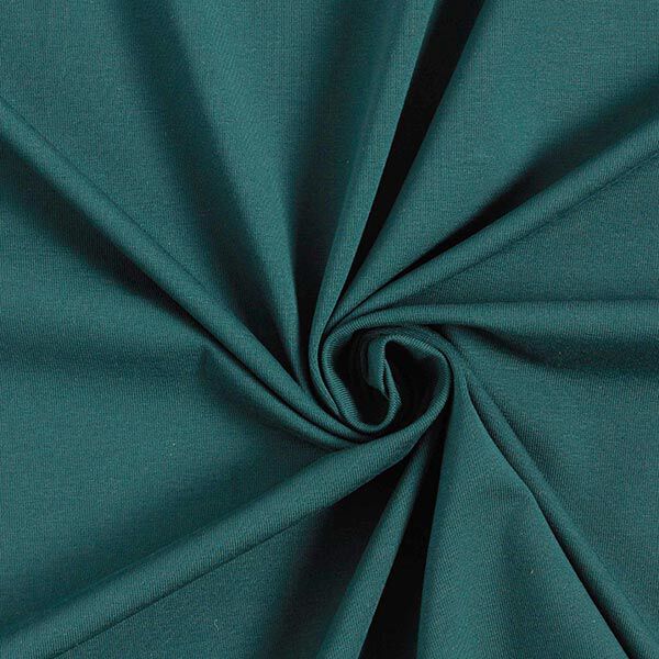 Baumwolljersey Medium Uni – tannengrün | Reststück 100cm