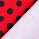 Baumwolljersey Punkte [15 mm] – hellrot/schwarz,  thumbnail number 4