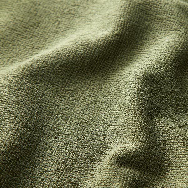 Kuschelfrottee Bambus Uni – oliv, image number 4