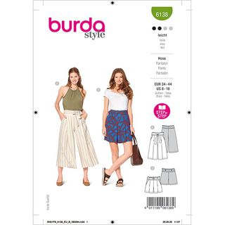 Culotte / Hose | Burda 6138 | 34-44, 