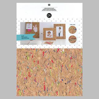 Korkpapier bunt Selbstklebend [2 Stk.], 