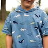 Baumwolljersey süße Wale | Poppy Fabrics – blaugrau/marineblau,  thumbnail number 5