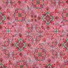 Steppstoff Doubleface Rauten | Poppy Fabrics – intensiv pink/tannengrün,  thumbnail number 4