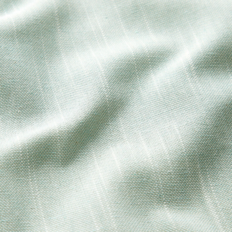 Dekostoff Halbpanama leichte Struktur – hellmint/hellbeige, image number 2