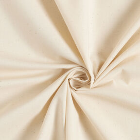 Baumwollstoff Cretonne Uni – creme, 