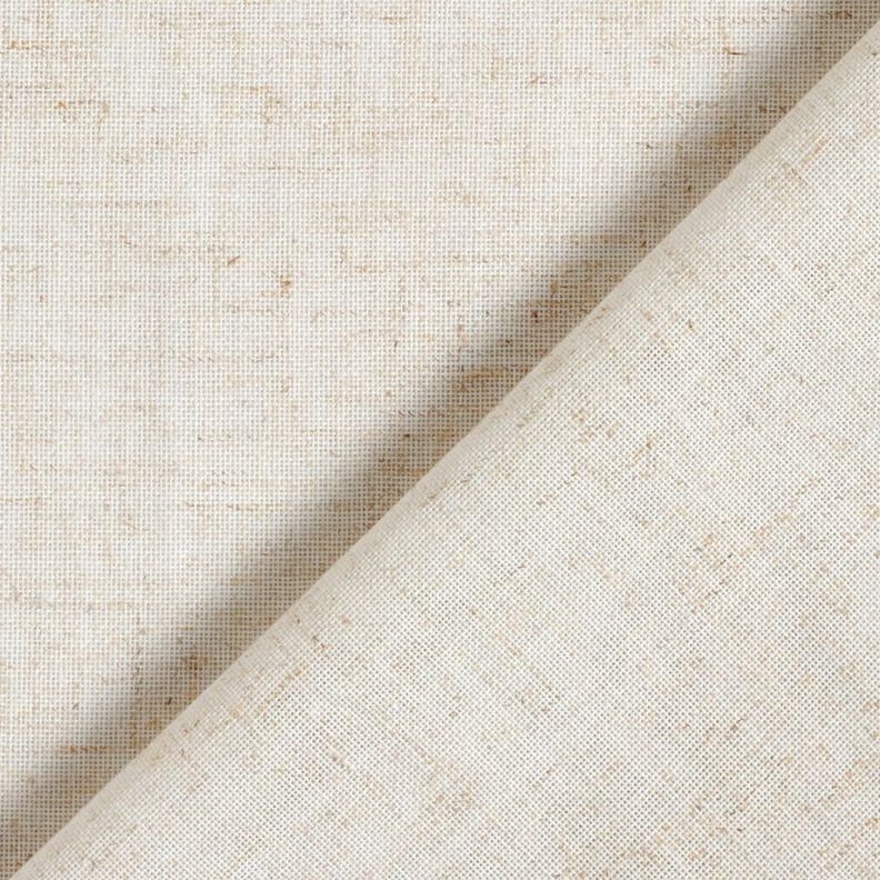 Gardinenstoff Leinen-Mix Uni – natur, image number 4