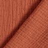 Musselin/ Doppel-Krinkel Gewebe Dobby – terracotta,  thumbnail number 4