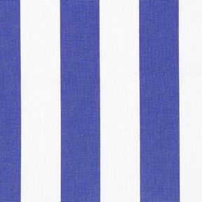 Markisenstoff Streifen Toldo – weiss/königsblau, 
