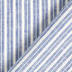 Leinen-Baumwoll-Mix Streifen breit – jeansblau/wollweiss,  thumbnail number 4