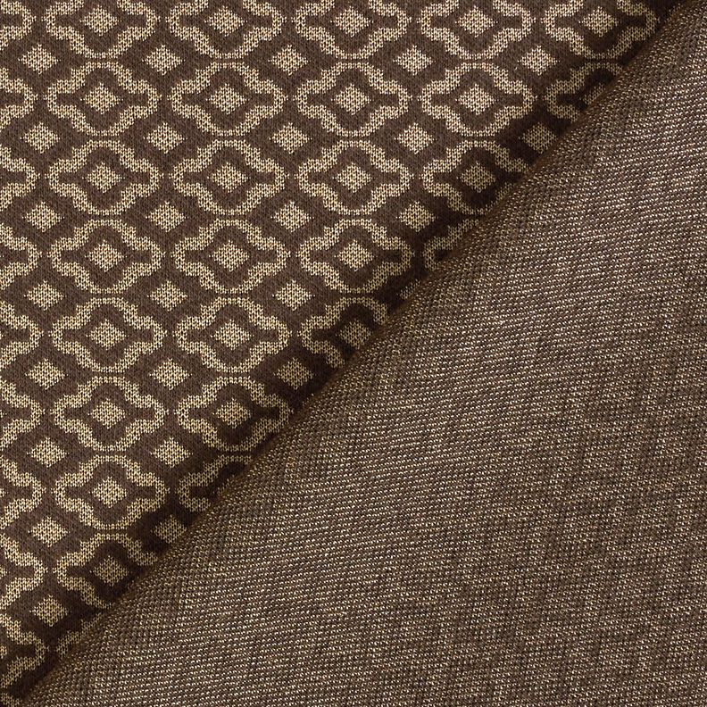 Strickjacquard Rauten – beige/braun,  image number 5