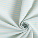 Bauwoll-Viskose-Mix schmale Querstreifen – wollweiss/hellblau,  thumbnail number 3