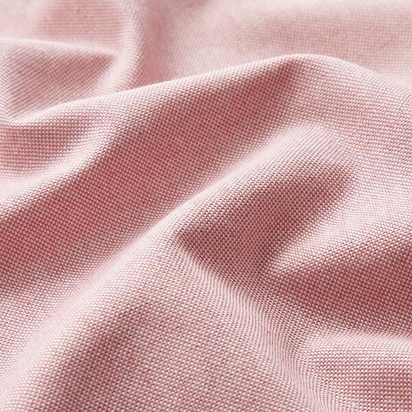Dekostoff Halbpanama Chambray recycelt – rosé | Reststück 50cm