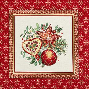 Dekopanel Gobelin Weihnachtsdeko – karminrot, 