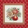 Dekopanel Gobelin Weihnachtsdeko – karminrot,  thumbnail number 1