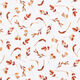 Musselin/ Doppel-Krinkel Gewebe Blumen und Früchte – weiss,  thumbnail number 1