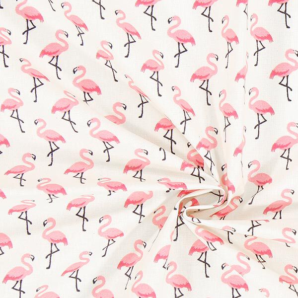 Beschichtete Baumwolle Flamingo,  image number 2
