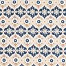 Jersey florale Ornamente – beige/marineblau,  thumbnail number 1