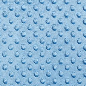 Kuschelfleece geprägte Punkte – hellblau, 