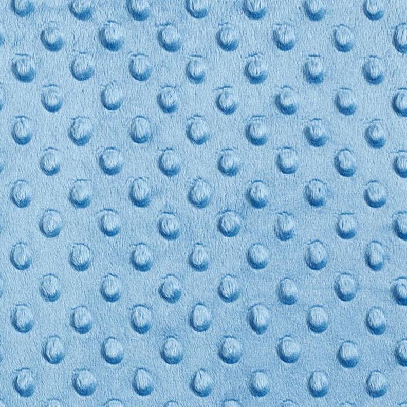 Kuschelfleece geprägte Punkte – hellblau – Muster,  image number 1