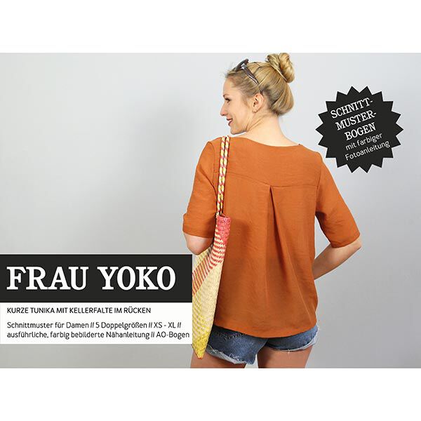 FRAU YOKO kurze Tunika mit Kellerfalte im Rücken | Studio Schnittreif | XS-XXL,  image number 1