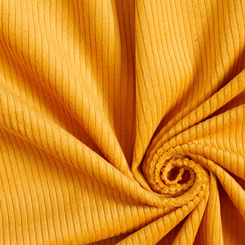 Breitcord vorgewaschen Uni – currygelb,  image number 1