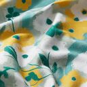GOTS Baumwolljersey Vögel & Blumen | Tula – pastellgrün, 