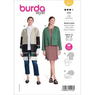Jacke / Mantel  | Burda 5931 | 34-44, 