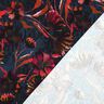 Baumwolljersey expressive Blumen Digitaldruck – nachtblau/traube,  thumbnail number 4