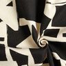 Dekostoff Jacquard abstrakte Struktur – schwarz/wollweiss,  thumbnail number 3