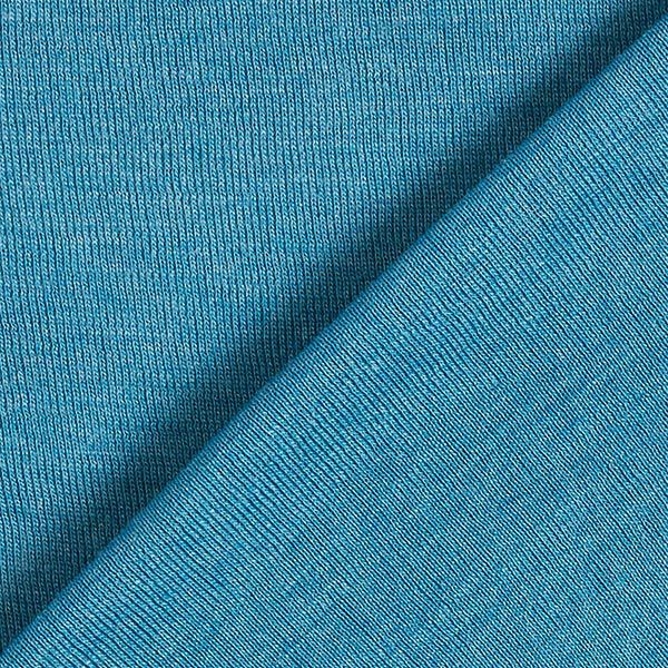 GOTS Woll-Seide Jersey Loop | Albstoffe – petrol, image number 3