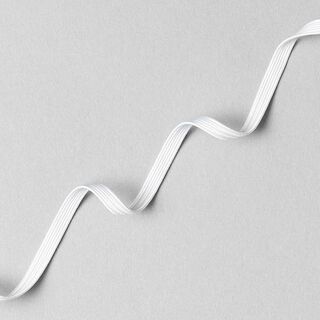 Gummiband [ 200 m x 5 mm ] – weiss, 