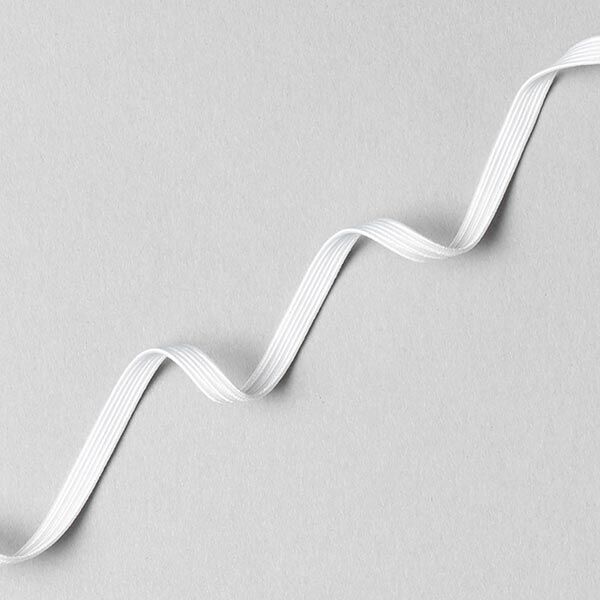 Gummiband [ 200 m x 5 mm ] – weiss,  image number 1