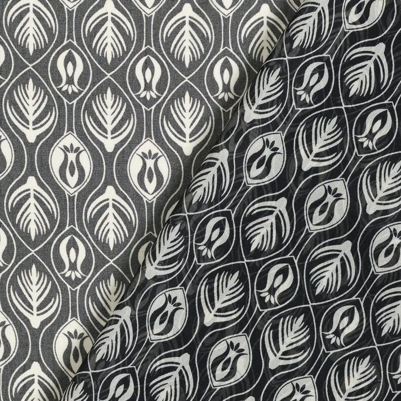 Chiffon Ornamente – weiss/schwarz,  image number 4