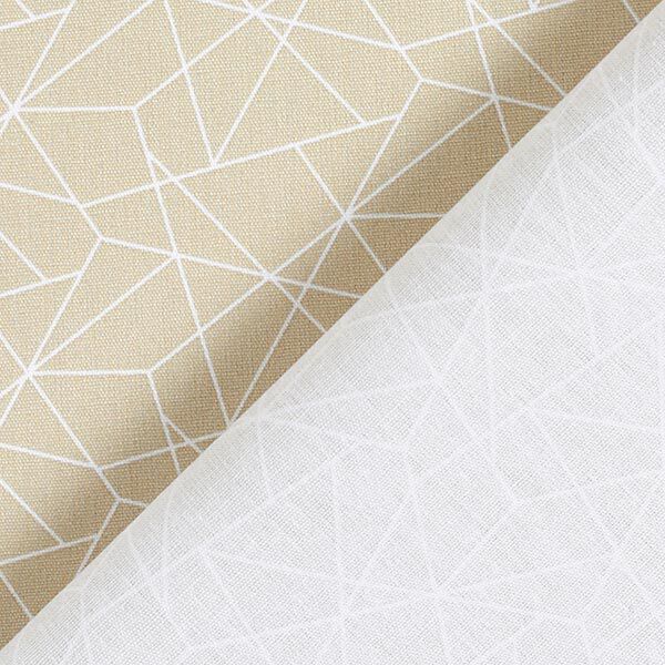 Baumwollstoff Popeline Grafisch – beige, image number 4