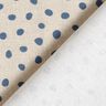 Dekostoff Halbpanama lockere Punkte – blau/cashew,  thumbnail number 4