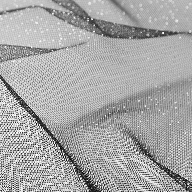 Glitzertüll Royal – schwarz/silber,  image number 2