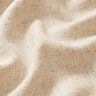 Viskose-Leinen-Mix Glitzerpunkte – mandel/gold metallic,  thumbnail number 2