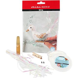 Mini Kreativ-Set Vogel zum Klemmen [ 1 Stück ], 