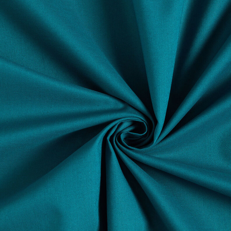 Baumwollstoff Cretonne Uni – petrol,  image number 1
