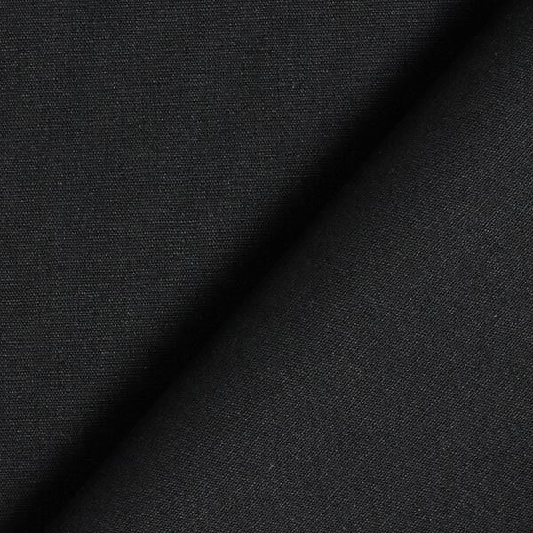 Baumwollpopeline Uni – schwarz | Reststück 100cm