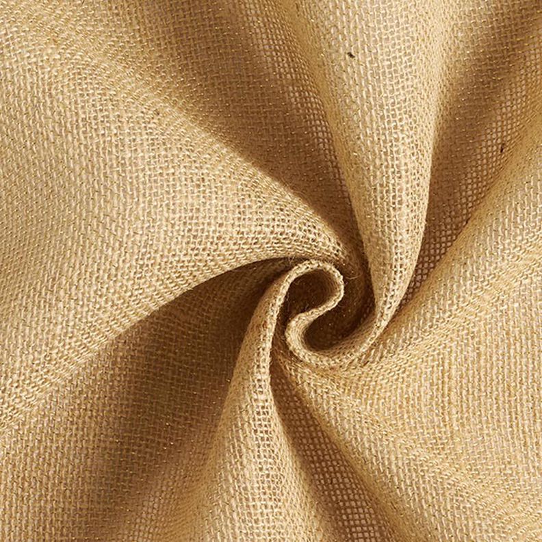 Dekostoff Jute Lurex 150 cm – natur/gold,  image number 1