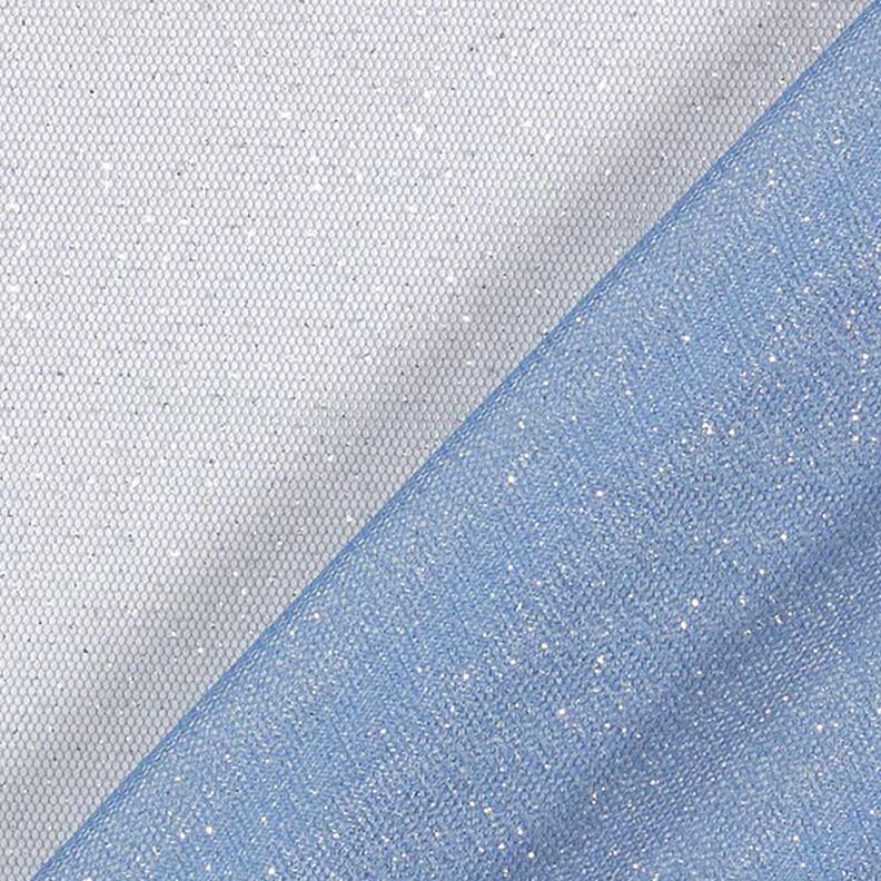 Glitzertüll Royal – jeansblau/silber,  image number 4